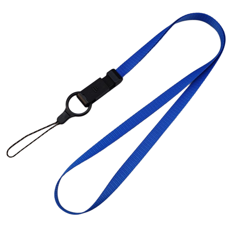 Scanner lanyard solid color long hanging rope hanging neck rope removable pendant ring buckle rope