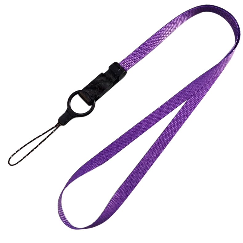 Scanner lanyard solid color long hanging rope hanging neck rope removable pendant ring buckle rope