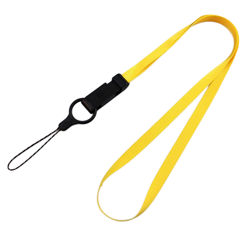 Scanner lanyard solid color long hanging rope hanging neck rope removable pendant ring buckle rope